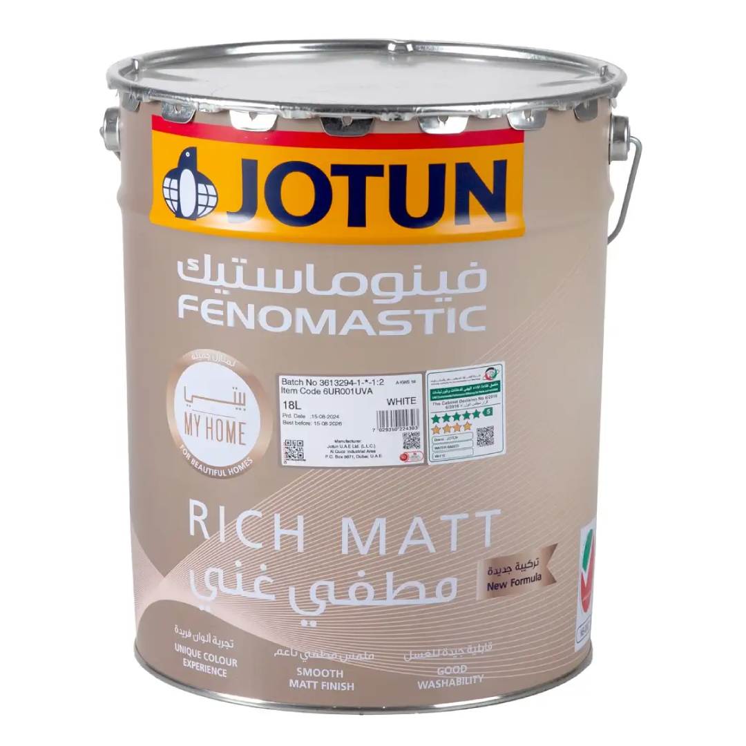 Wholesale Jotun Fenomastic My Home Rich Matt Paint 18L Supplier in Dubai, UAE
